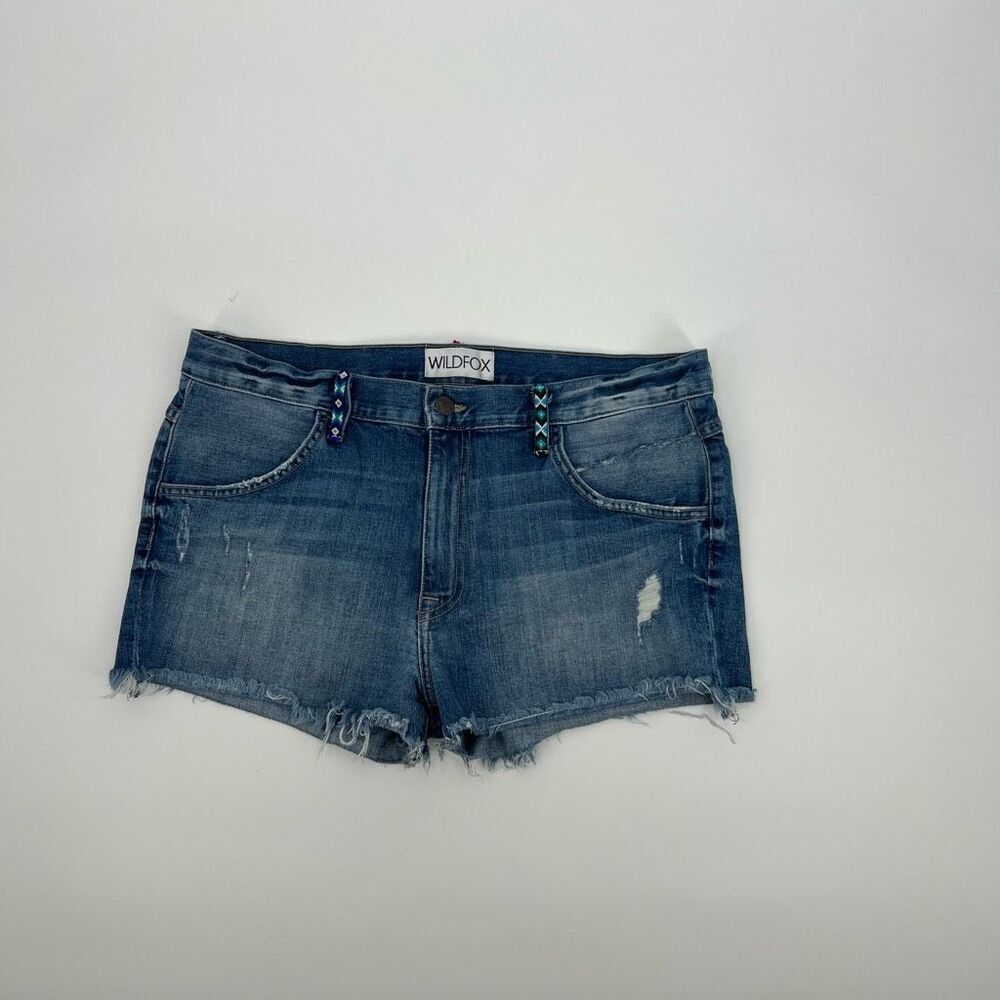 Wildfox Shorts Jeans Denim Michelle Stouchy Boyfriend Kismet Size 30